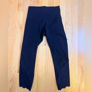 Lululemon Scalloped Hem Black Leggings